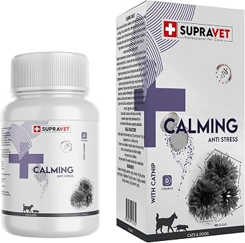 Supravet Calming Tablet for Cats and Dogs + VITAMIN D (75 Tablets)