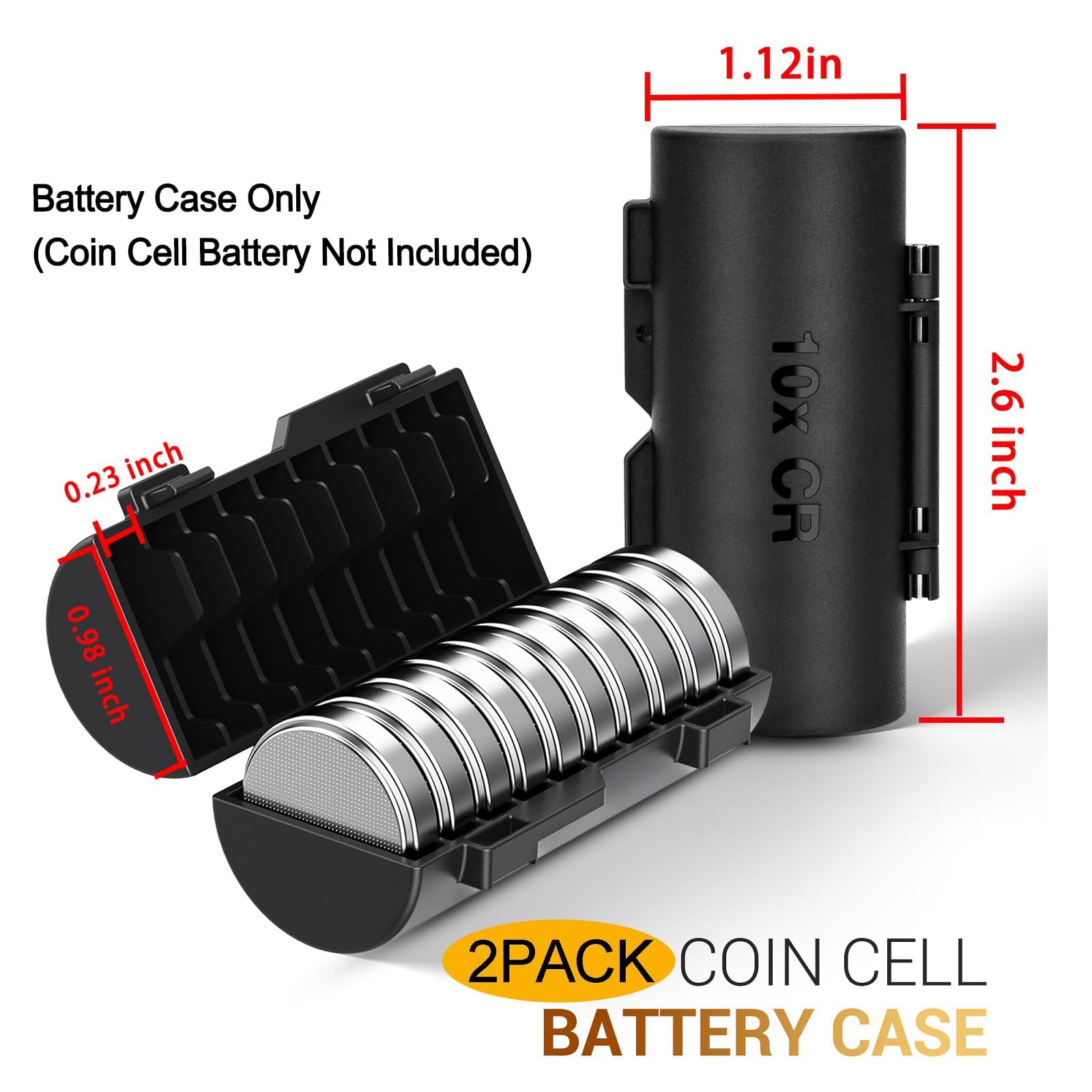 Amazon.co.jp: KIWIFOTOS 2点セット コイン電池ケース コイン電池 x10