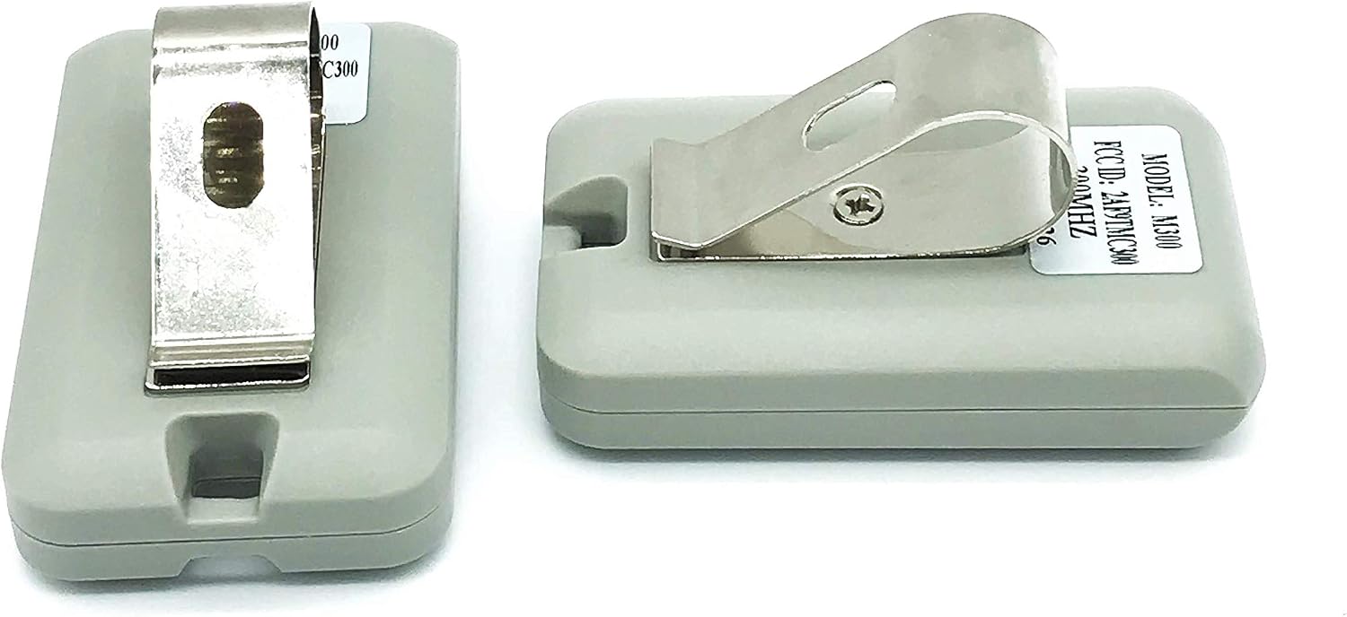 Two (2) Replacement 3060 3089 4120 Compatible MultiCode Remote Garage Door Mini Transmitter 300mhz 3089 4120 1090 (308911, MCS308911 300mhz) Linear