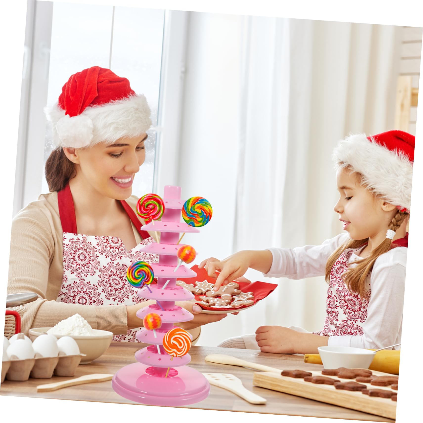 Cabilock Multi Tier Lollipop Stand Adjustable Lollipop Holder for Desktop Display Material Candy Sucker Rack for Birthday Parties Weddings and Desserts