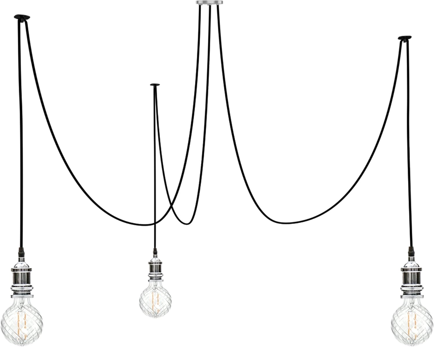 Eddie and Sons 3 Drop Chrome Spider Light Amazon.co.uk Lighting