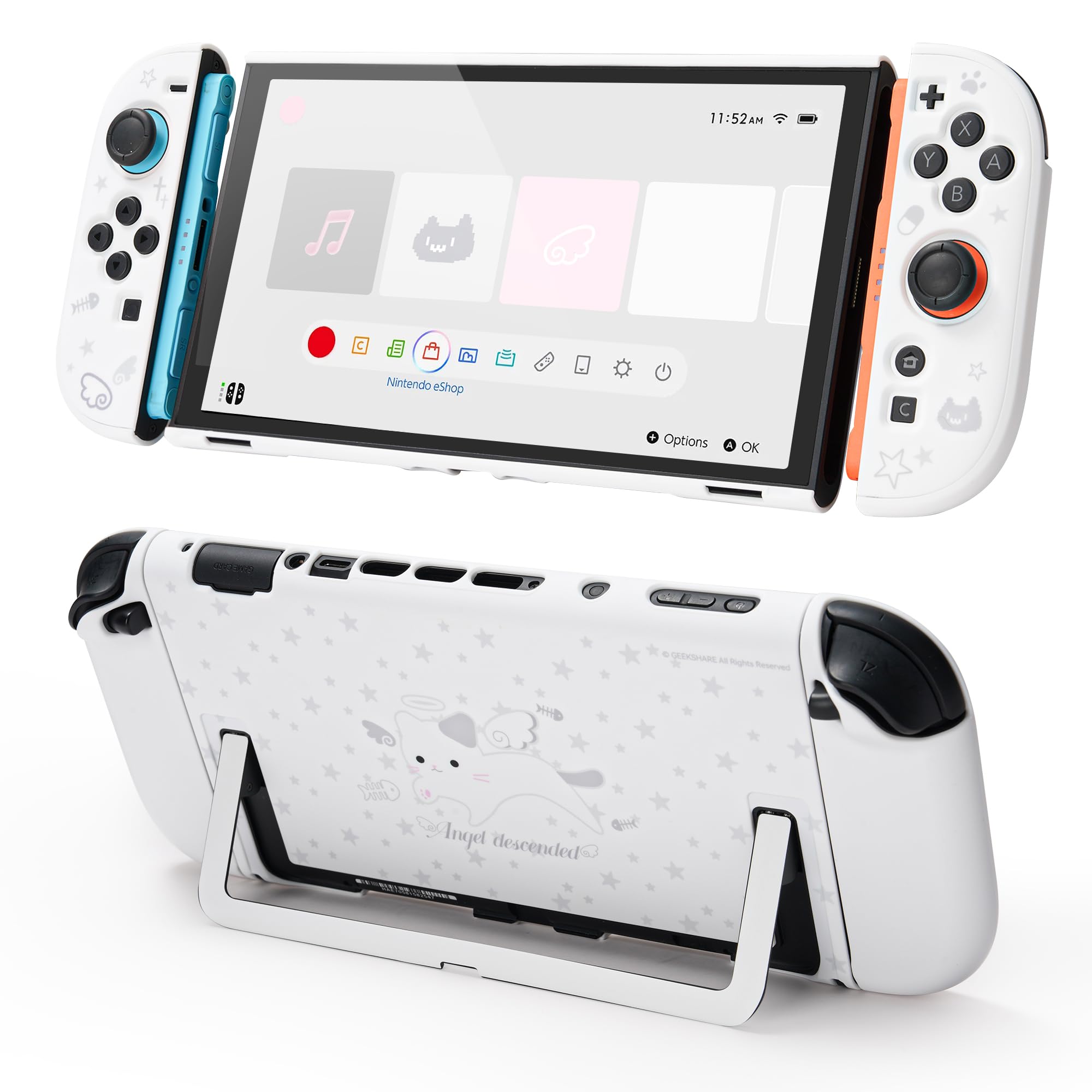 Nintendo Switch 本体＋リングフィット＋コントローラー＋カバー Amazon.com: GeekShare Slim Protective Case Compatible with Switch