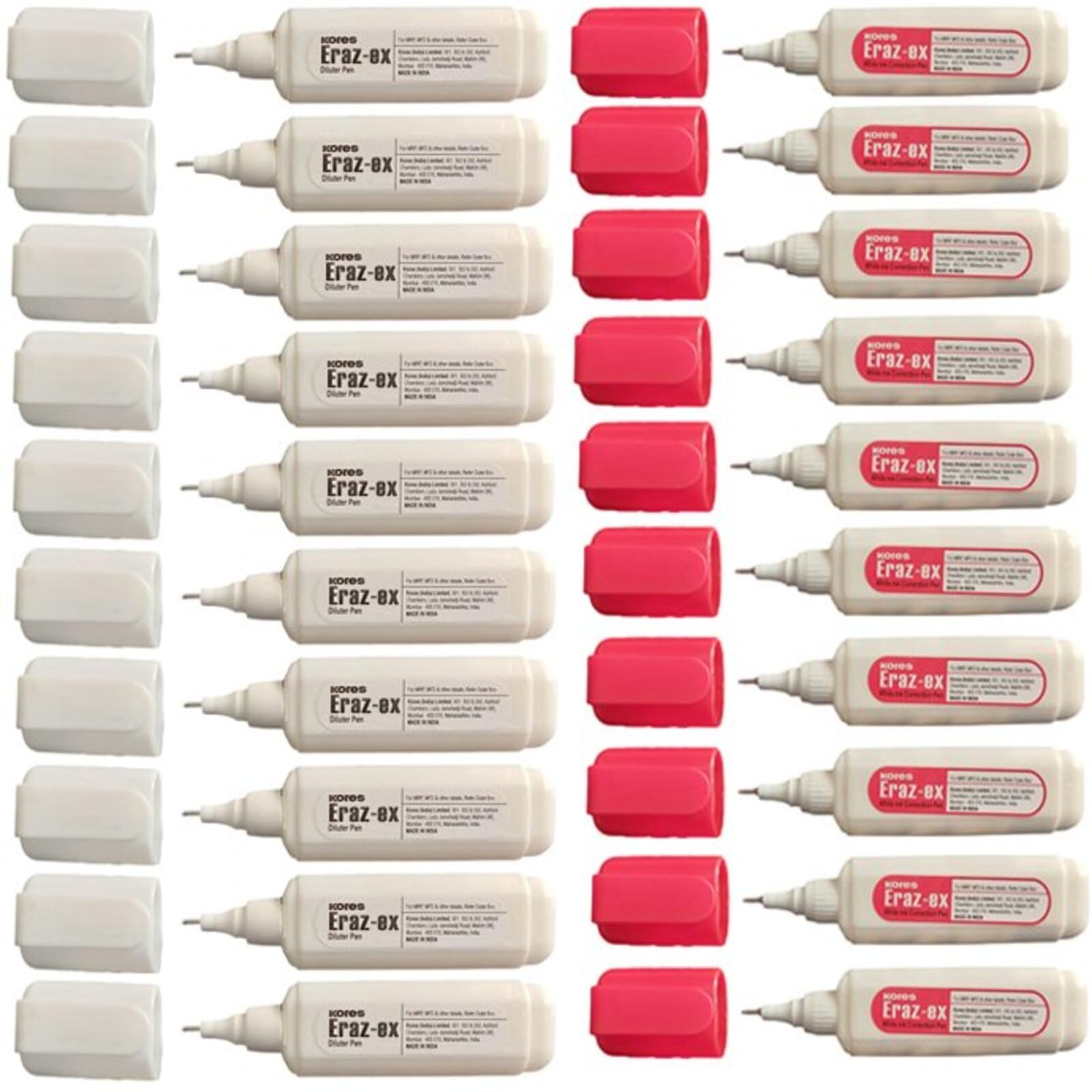 Kores White Correction Pen Set - 20 Pens -2