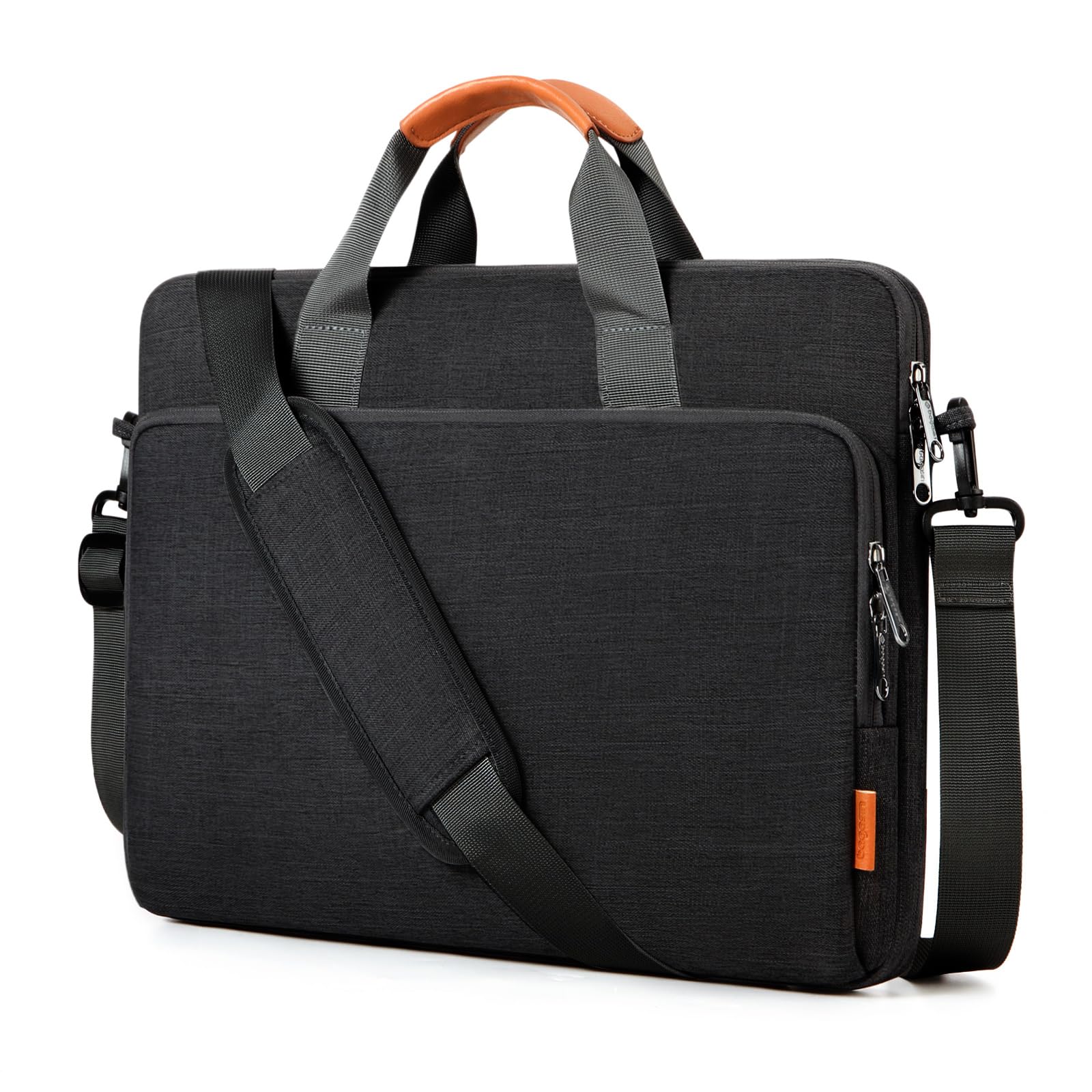 bagasin Borsa per laptop, valigetta per computer portatile compatibile da 15,6" a 17,3", borsa a tracolla estensibile, borsa messenger, borsa da trasporto per notebook e PC
