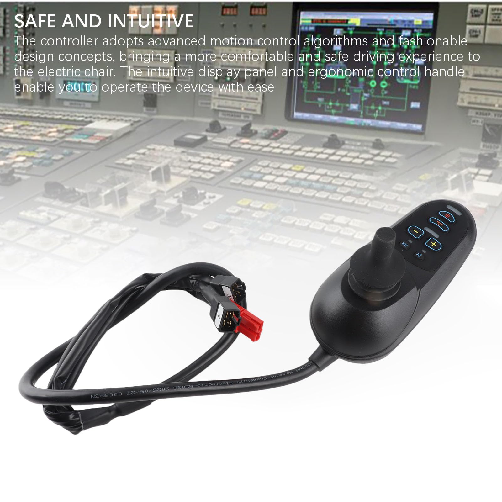 Marhynchus Controlador de Joystick para Silla de Ruedas Eléctrica Controlador de Alimentación para Silla de Ruedas Eléctrica de de Balancín Hall 50A con