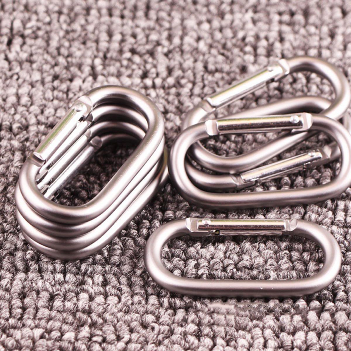 Toyvian Mosquetones Reutilizables De Aluminio para Mochilas Hebillas De para Camping Y Senderismo Clips De Y Accesorios De Almacenamiento