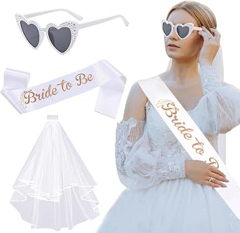 3PCS Bride To Be Decoration Kit for Bridal Shower Supplies