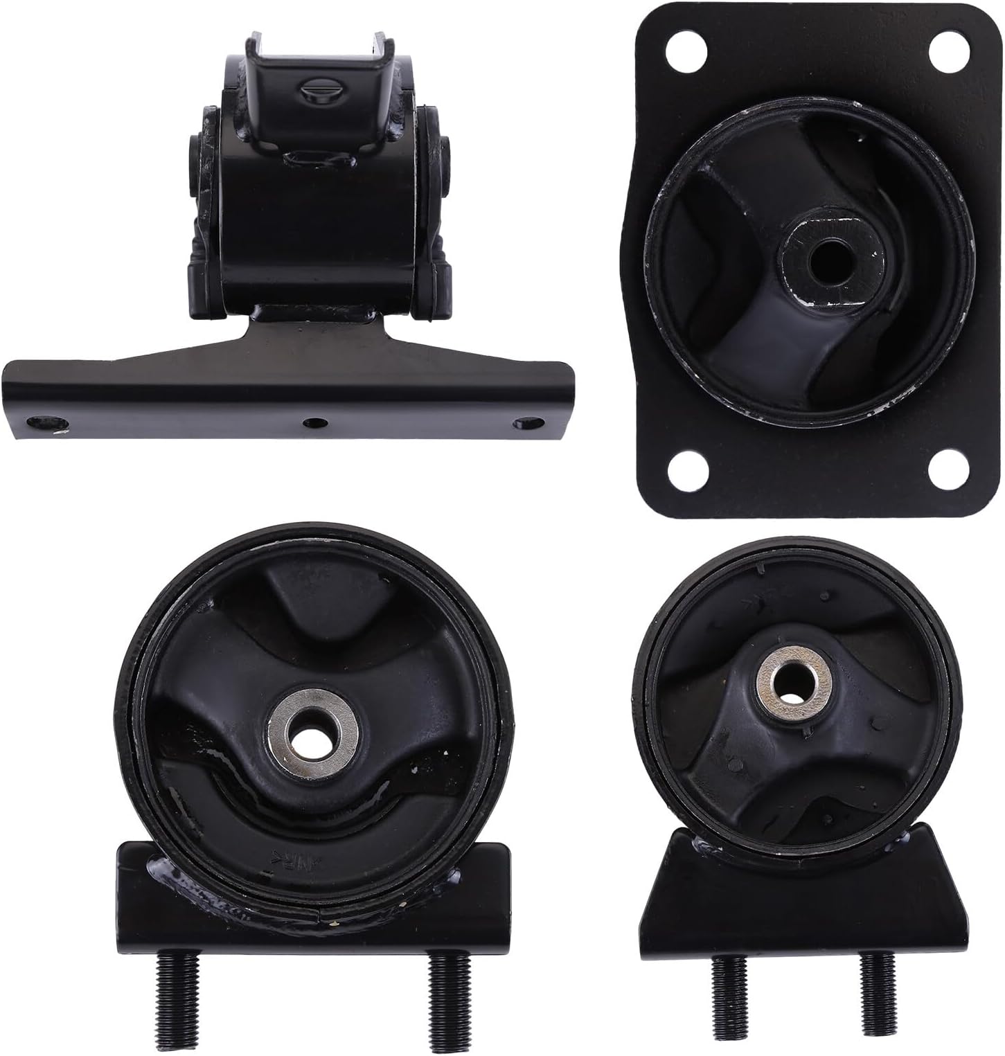 - 4Pcs Auto Trans Transmission Engine Motor Mount Kit Compatible with 2007 2008 2009 SX4 2.0L(FWD only) at Trans Engine Motor Mount Replacement 11710-80J00 11720-80J00 11610-80J00 11620-80J00