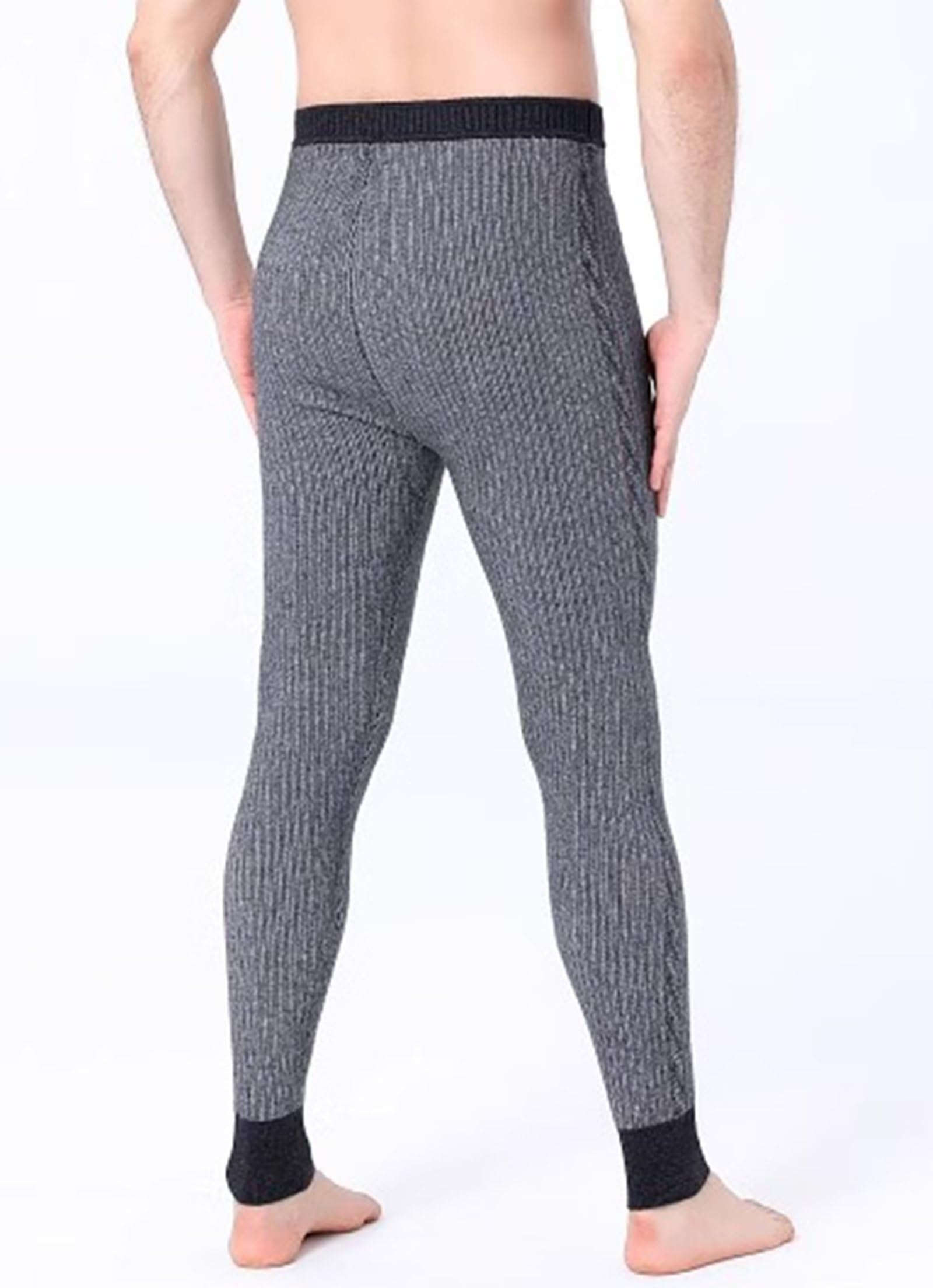 Ropa Interior Térmica de Invierno Capa Base Pantalones Suaves 100% Cachemira Leggings Pantalones de Compresión para Caminar Senderismo Caza Esquí