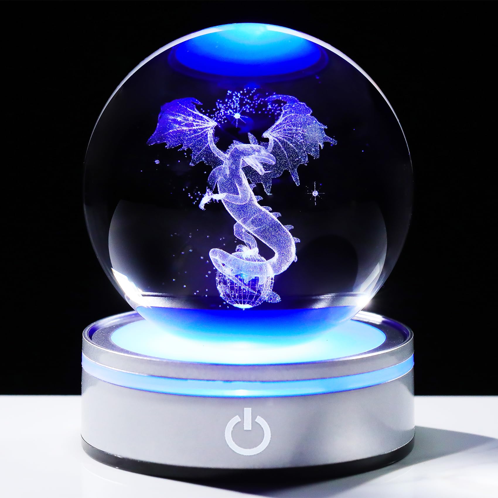 Figurine de dragon en cristal sculpté Arikyrist de haute précision