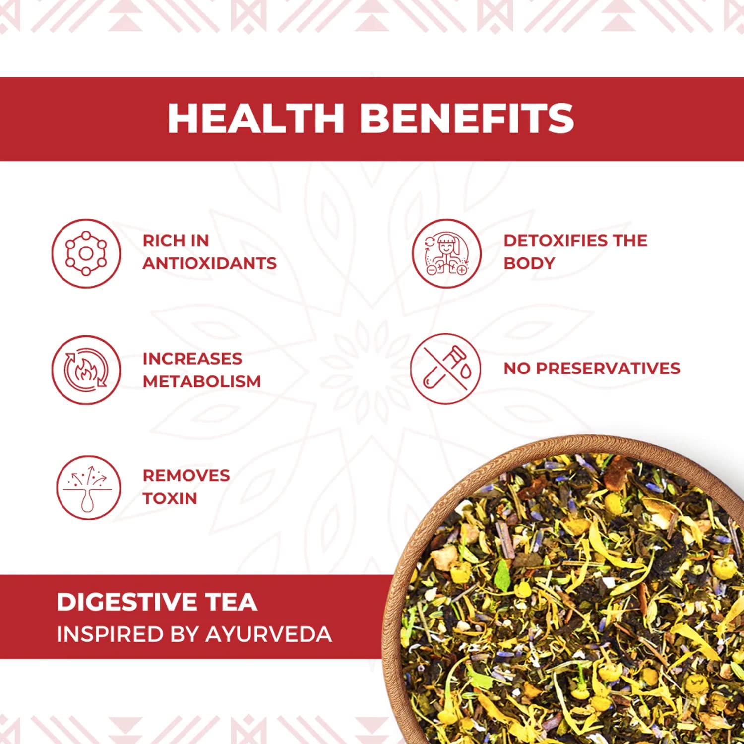 Nutty Yogi Herbal Green Digestive Tea | 50g | Chai with Herbs I 100% Natural I Digestive I Detox I Slimming I Herbal Tisane 2