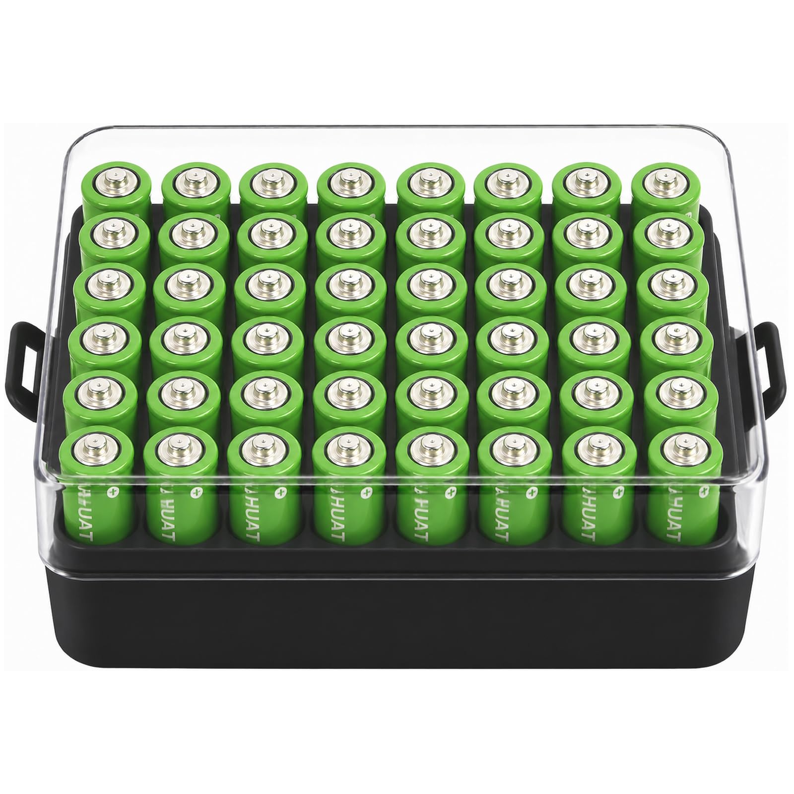 ALCYON Battery Organizer Storage Case, Battery Box for 48 AA Batteries