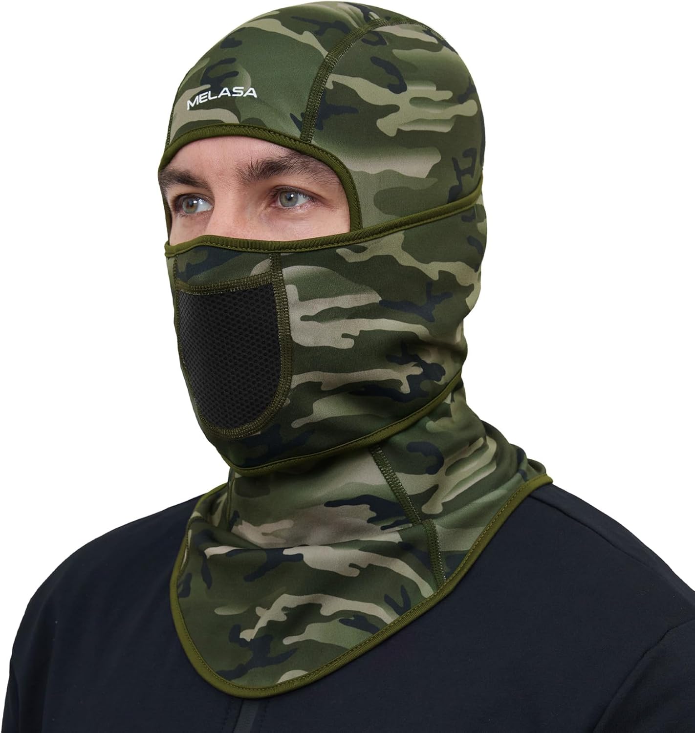 MELASA Winter Balaclava Face Mask for Cold Weather Thermal Fleece Ski Mask with Movable Face Cover for Outdoor Work Skiing