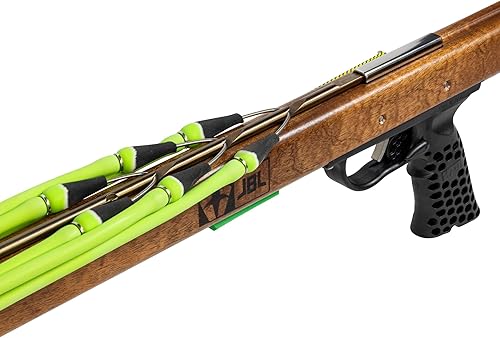 Miniatura 7 de JBL Fusil submarino Woody Magnum Performance para pesca submarina, Fusil submarino para apnea, buceo, pesca, buceo, barril de madera de caoba, eje