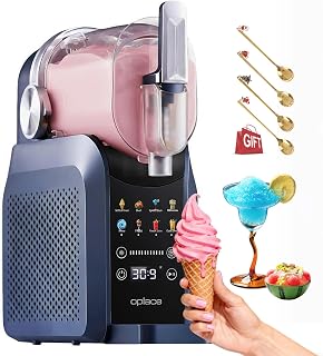 Slushie Machine & Soft ServeIce Cream Maker,88oz with No Ice Needed,Slushy Machie for Home,Frozen Drink,Margarita,Cocktail,Daiquiri,Frappe,Milkshake,and More Smoothie 7-in-1 Pack