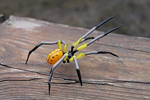 Spider Glass Figurine: Halloween Glass Art