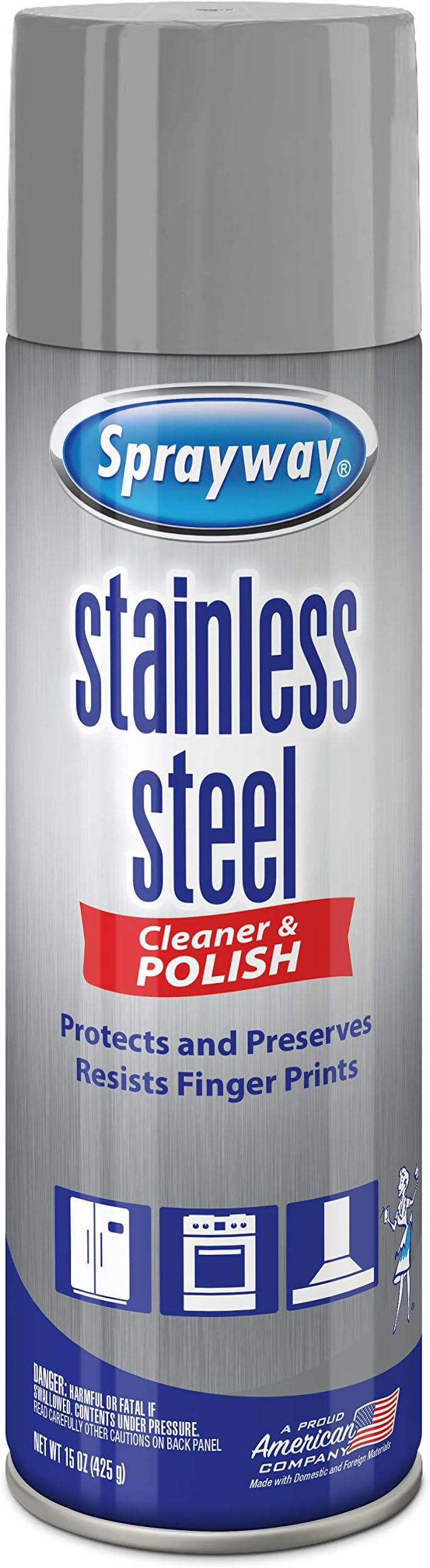 Water-Based Stainless Steel Cleaner, 15 Fl Oz (Pack of 1)