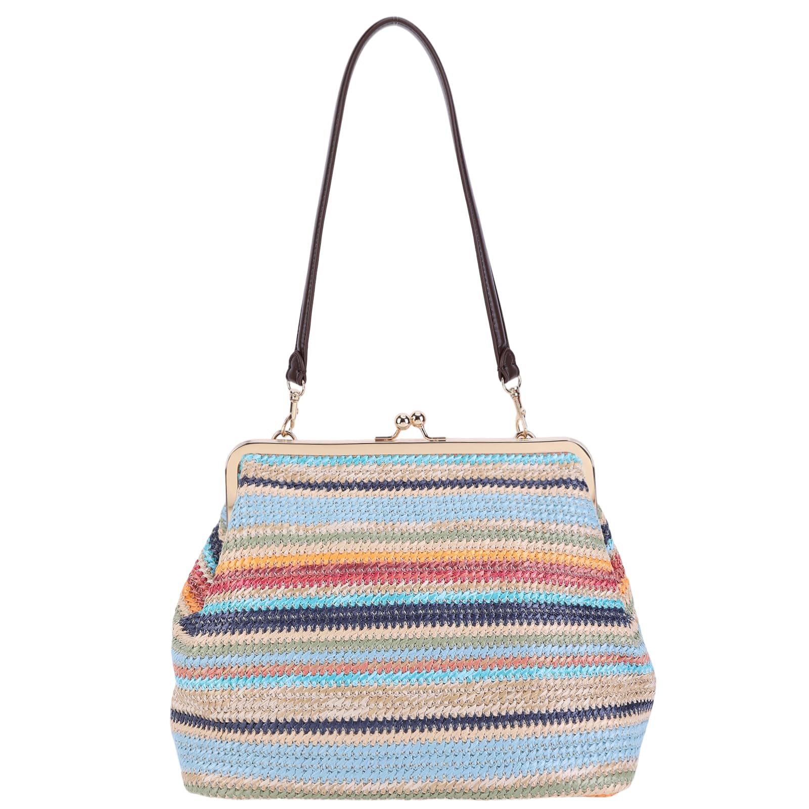 Sac à main fourre-tout tissé pour femme Sac à bandoulière tricoté