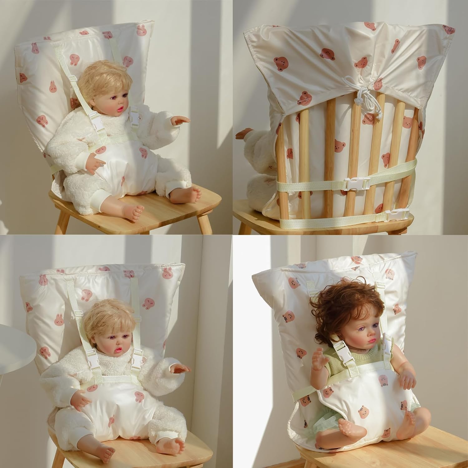 Portable Baby Travel Highchair Pad for Dining Comfort and Travel Essential Harness for 6 Months to 3 Years