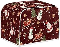 Vista 8 de Dolyues Cubierta para tostadora con estampado de pollo, 4 rebanadas, cubiertas para electrodomésticos pequeños de cocina, protección contra el polvo