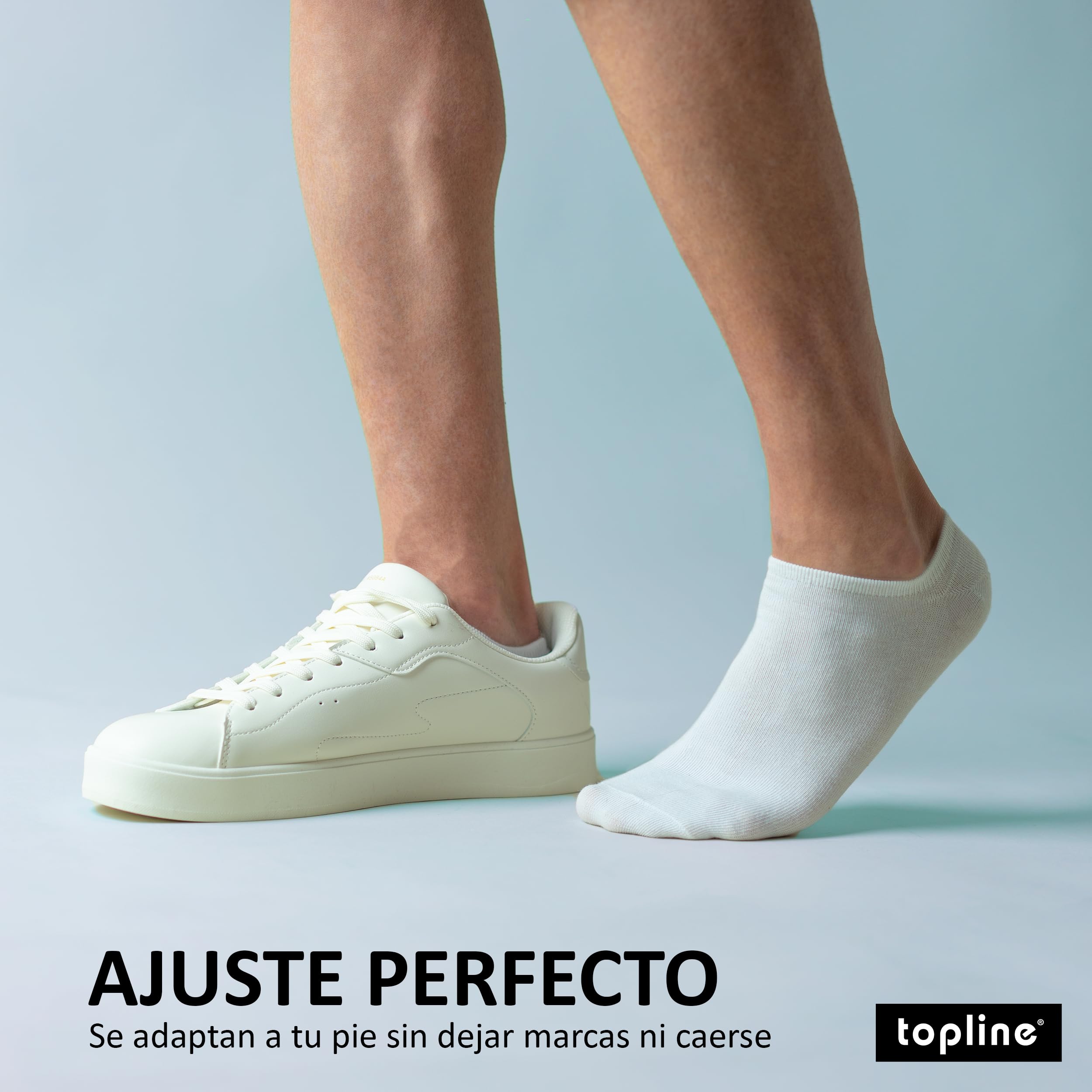 topline 12 Pares Calcetines tobilleros hombre & Calcetines tobilleros mujer - Calcetines hombre cortos