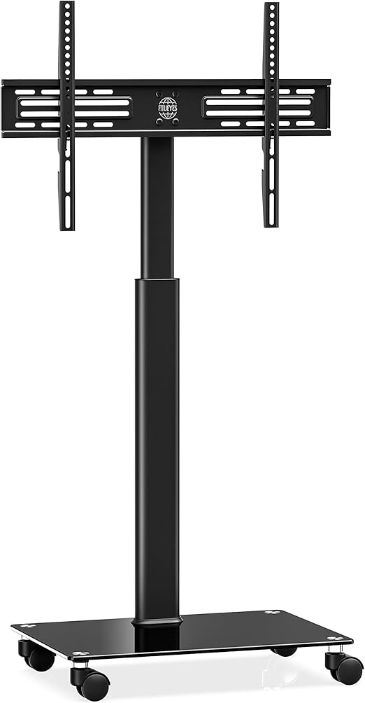 FITUEYES Mobile TV Cart Floor TV Stand on Wheels for 32" 60" Swivel