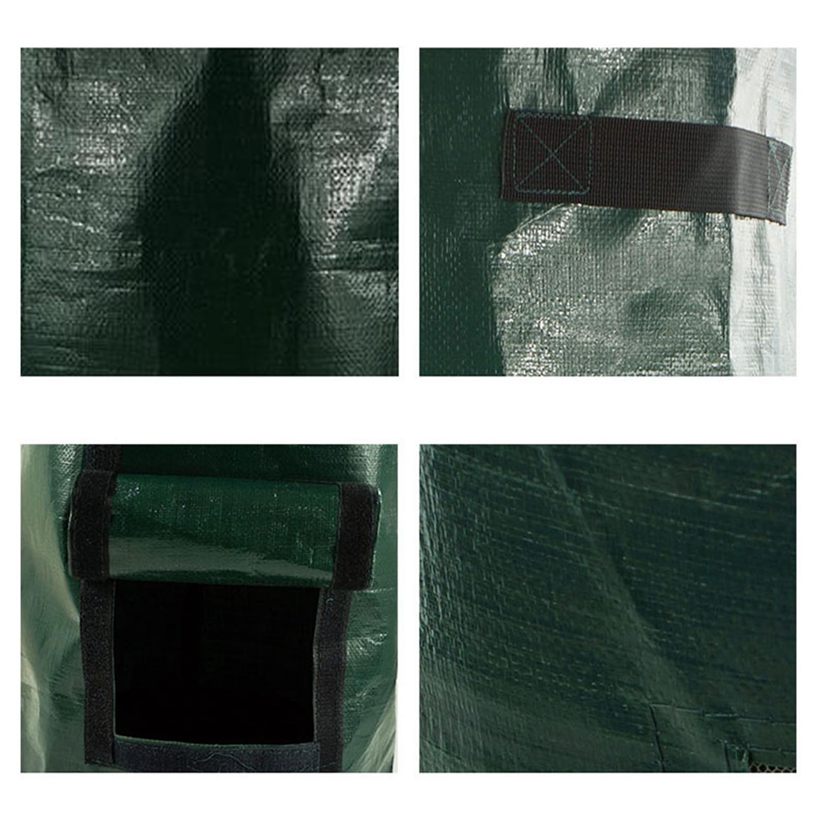 Bidone per Compost Pieghevole da 2 Pezzi, Sacco per rifiuti da Giardino, Sacco per rifiuti Riutilizzabile per Foglie da Giardino per impieghi gravosi,34 Gallon