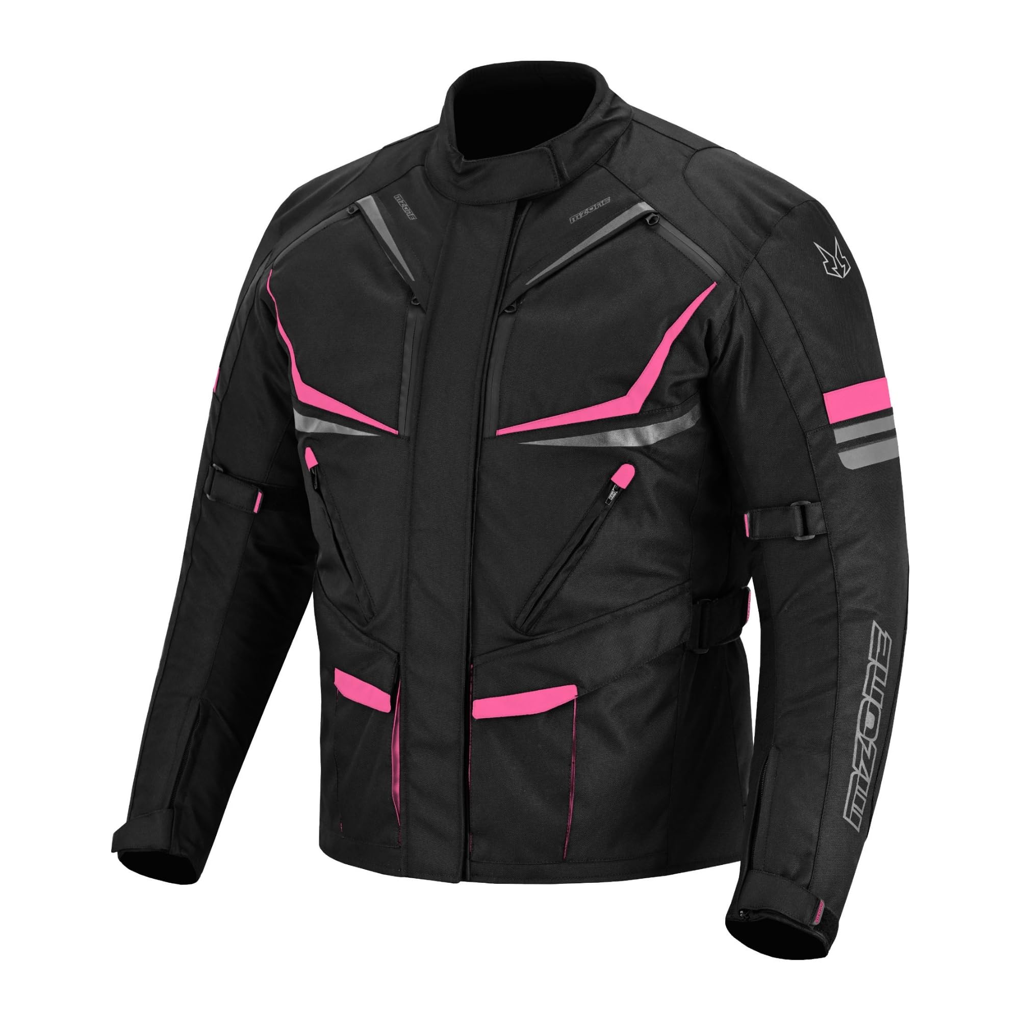 Chaqueta Moto Mujer 4 Estaciones Impermeable y Transpirable con Protecciones Incluídas y Forro Extraíble