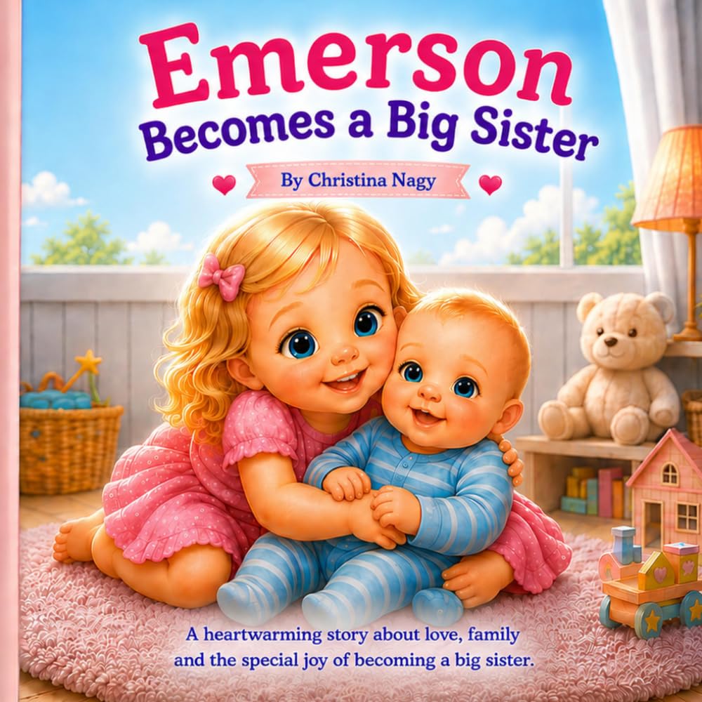 Emerson Becomes A Big Sister: A Sweet Story About Welcoming a New Baby Brother, Growing Family Bonds, and the Adventure of Becoming a Sibling