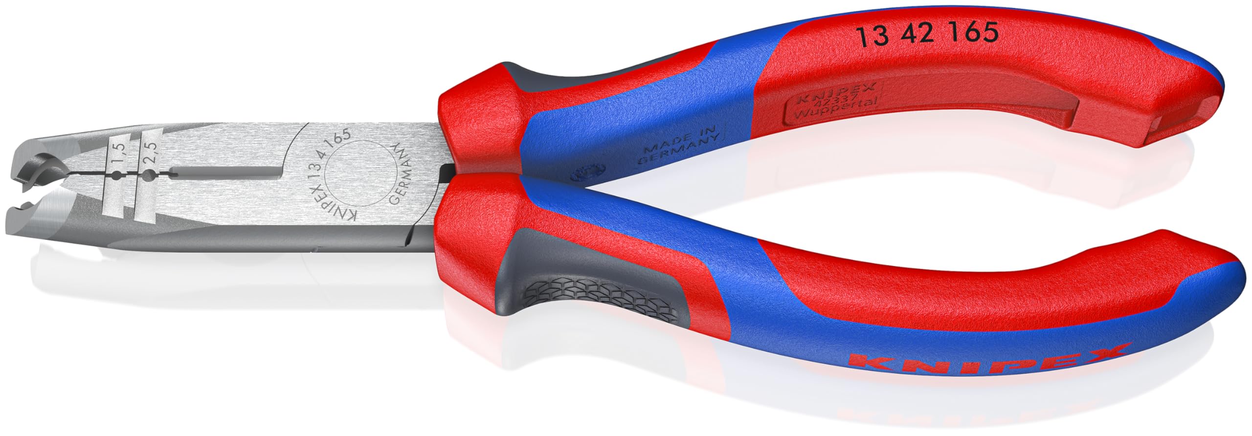 KNIPEX Pelacables multifuncional con mangos confort 165 mm, 13 42 165