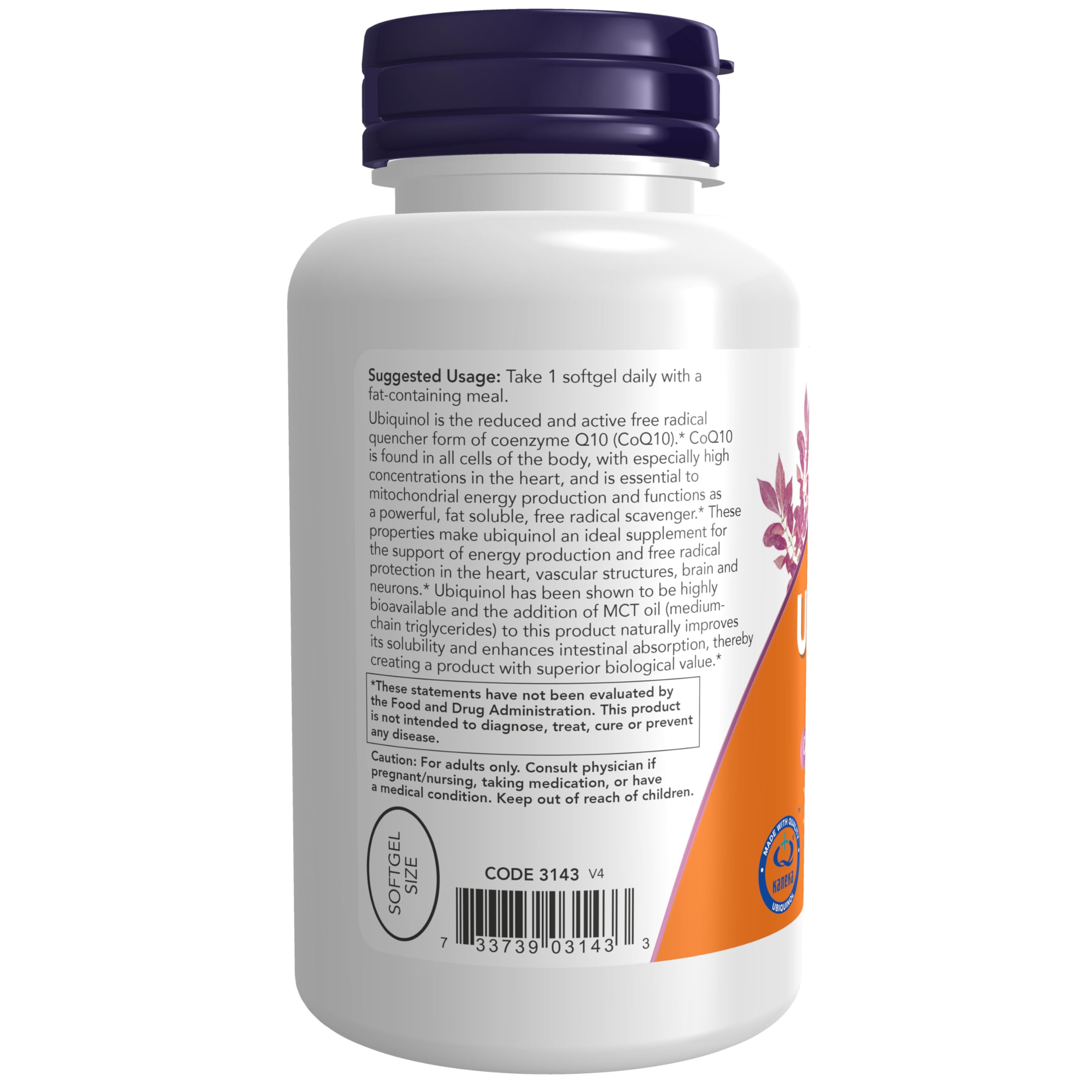 NOW Foods Ubiquinol, 100mg - 120 softgels
