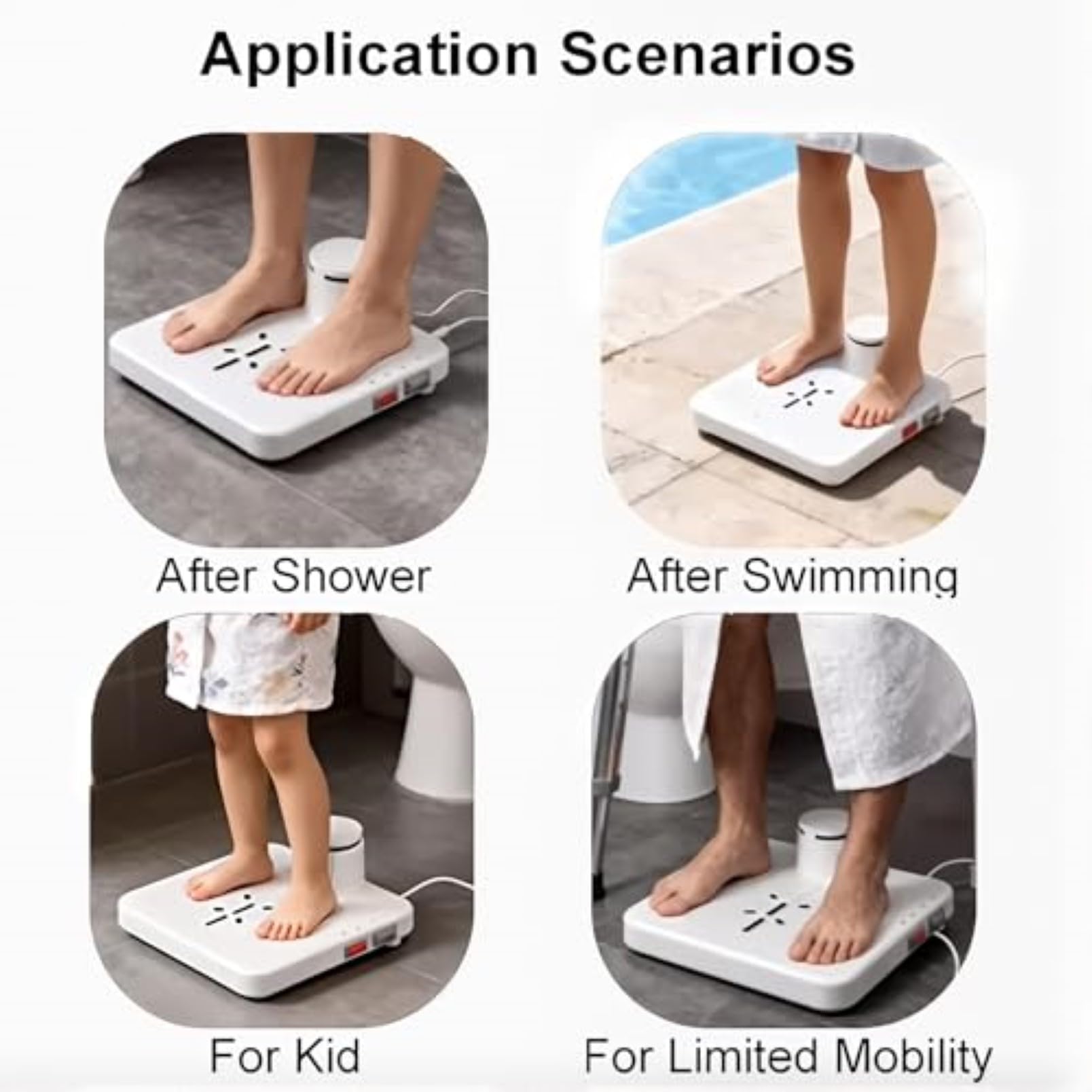 Asciugatrice per tutto il corpo dopo la doccia con sensore automatico per il corpo, con aria fredda/calda regolabile a 2 velocità, per bagno, casa, hotel, palestra e piscina