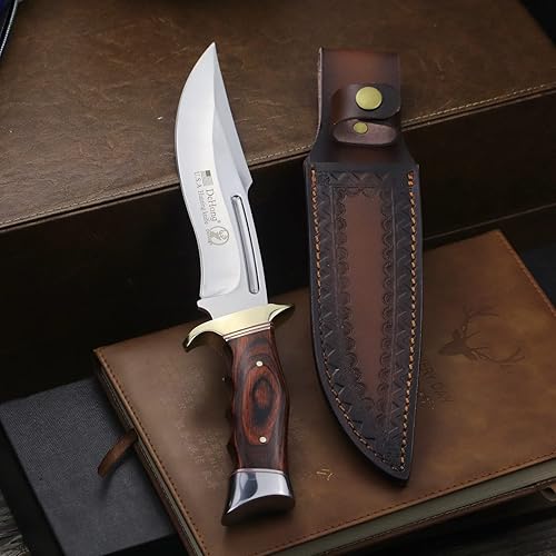 Miniatura 7 de Cuchillo de caza DeHong-78, cuchillo táctico, cuchillo de hoja fija con funda