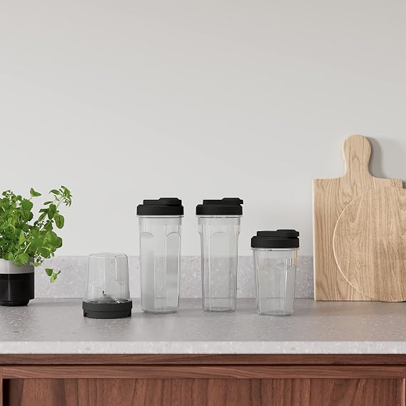Electrolux E4CB1-6ST Kahve Öğütücülü Smoothie Blender Seti | Buz Kırıcı, Çoklu Hız ve Pulse Fonksiyonu, TruFlow Bıçak Sistemi, Darbe Fonksiyonu, Geniş Aksesuar Seti | 350W, Paslanmaz Çelik