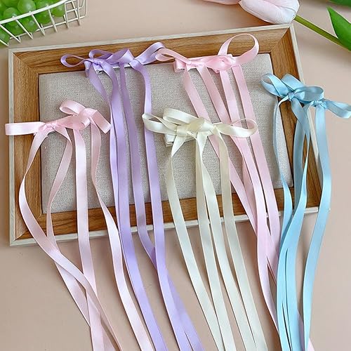 Miniatura 4 de 10 pinzas para el cabello con lazo para niñas, lazos para el cabello, pinzas para el cabello para mujeres, lazos para trenzar, accesorios para el