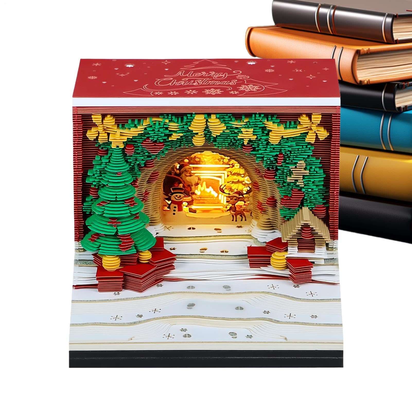 Kalendarz 3D Na 2027 Planer Świąteczny Łuk Odrywany Estetyczny Dekoracyjny | Rzeźbiony Naklejany Kalendarz DIY Plakat Do Szkoły Imprez Urodzin Nowego u Rodziny Nauczyciela