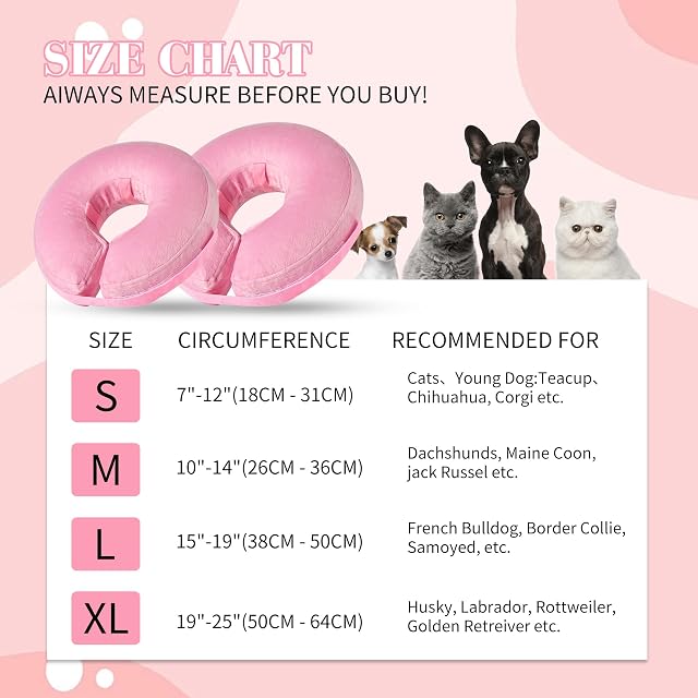 Foto 6 de 7 de Collar Inflable para Perros, Collar Isabelino Ajustable para Gatos