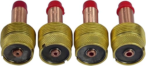 RIVERWELD Cuerpo de pinza de lente de gas TIG de gran diámetro Jumbo 45V Series 45V116 1/16 "45V64 3/32" 995795 1/8" 45V63 5/32" Fit SR WP 17 18 26