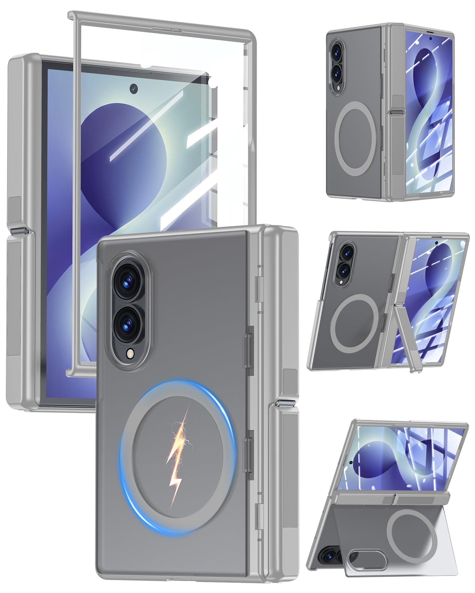 Photo 1 of GooseBox Samsung Galaxy Z Fold 8 Case Gray