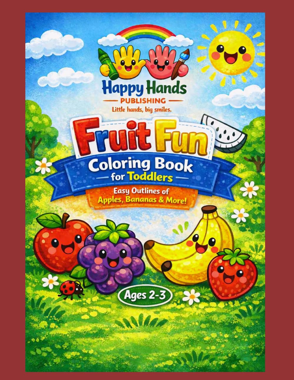 Fruit Fun Coloring Book for Toddlers Aged 2-3: Fun and Easy Coloring Pages for Toddlers and Pre-Schoolers Ages 2-3