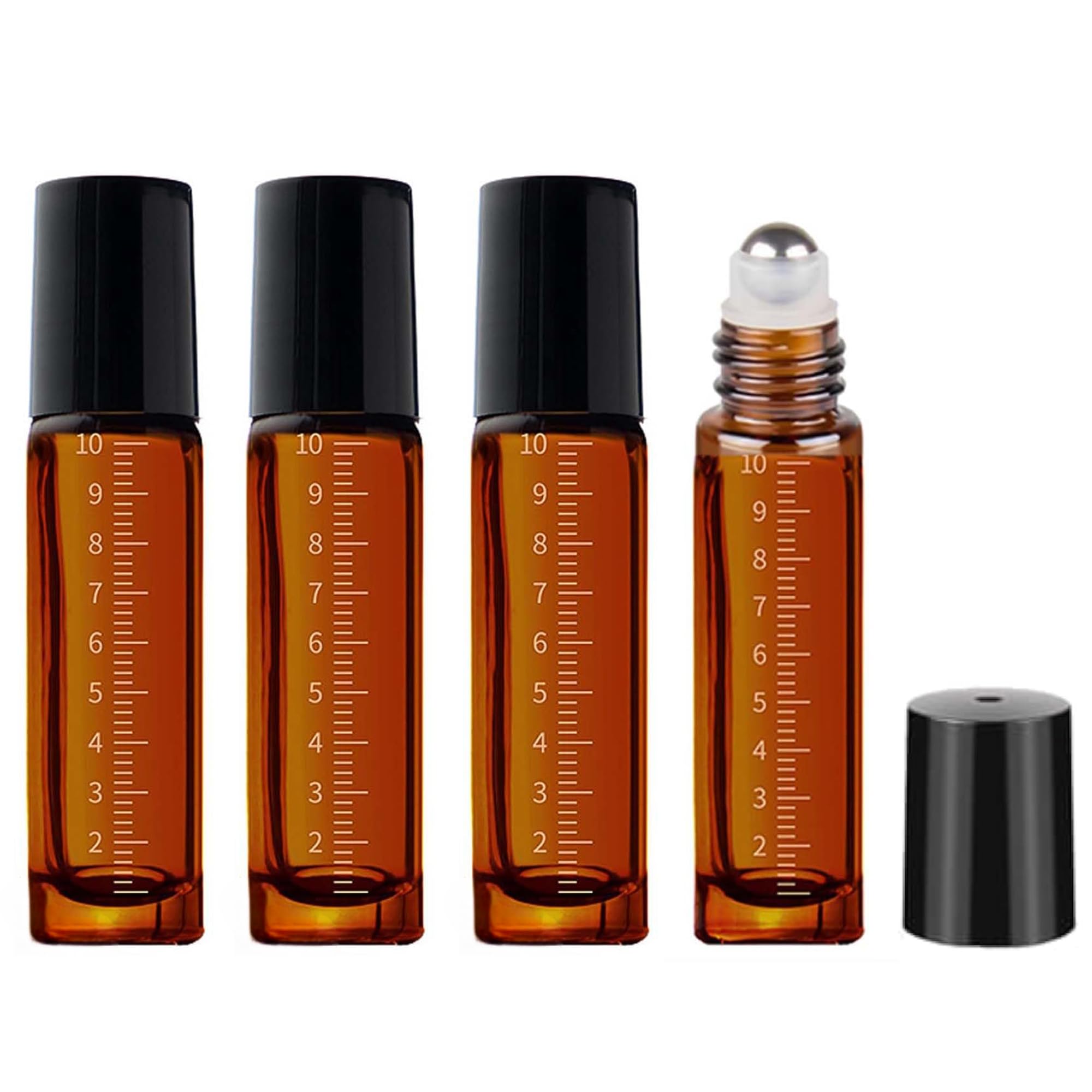 Amazon.co.jp: DELUXEFOX ロールオンボトル 4個入り 10ml 遮光瓶