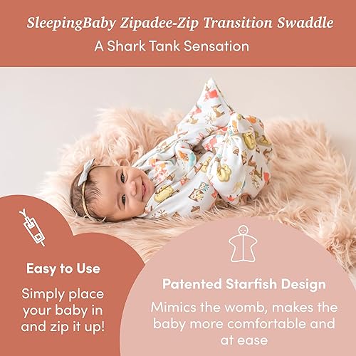 Miniatura 2 de SleepingBaby Zipadee-Zip Manta de transición  Acogedora manta de bebé con cremallera cómoda  Manta espaciosa para cambiar pañales fácilmente