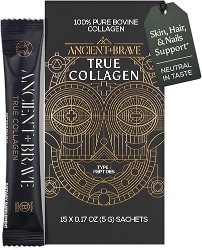 Miniatura 10 de Ancient + Brave True Collagen Powder 7.05oz (Ap 33 porciones), péptidos de colágeno alimentados con pasto de la UE, proteína en polvo altamente