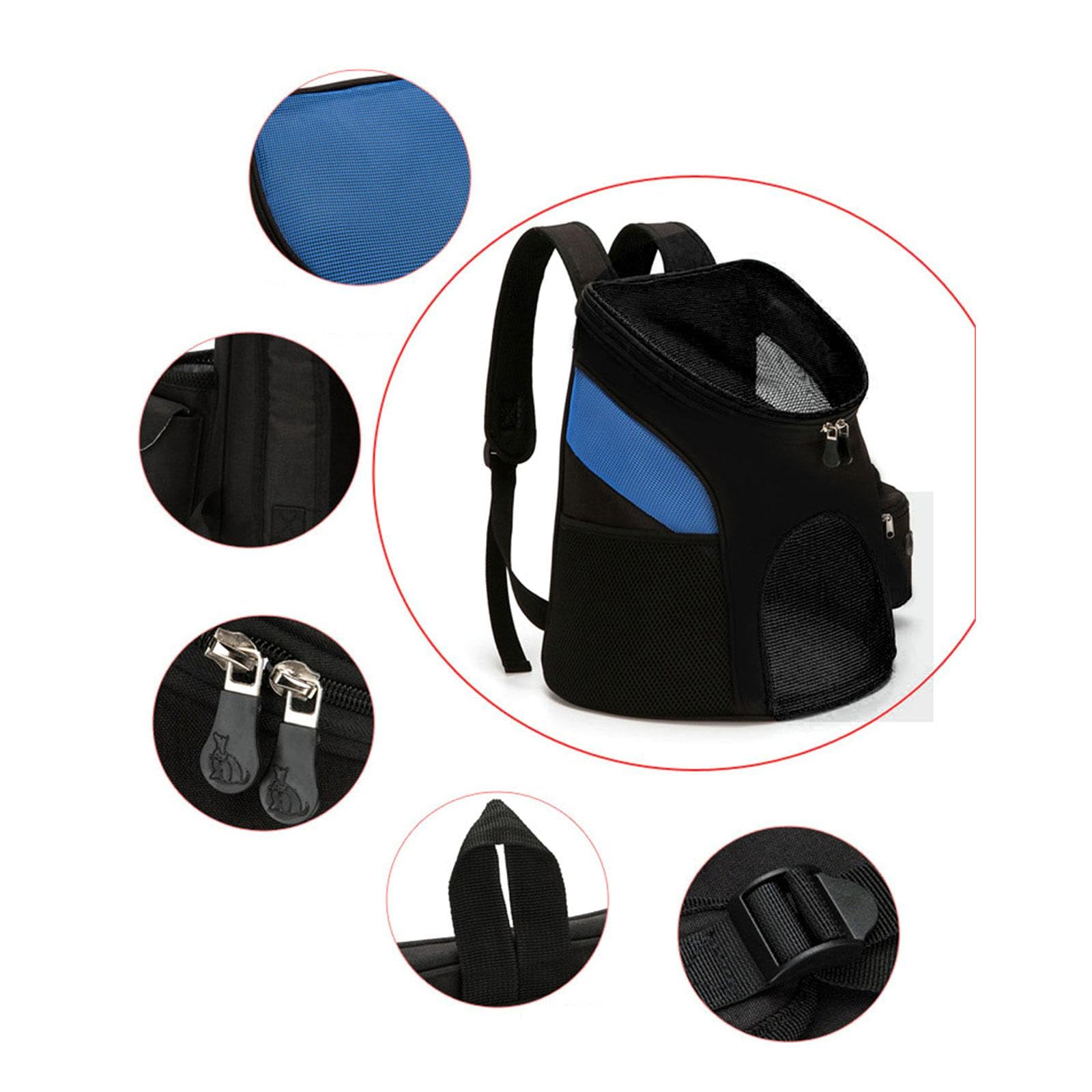 Zaino frontale portatile per cani Borsa pieghevole Zaino per animali domestici Borsa da viaggio per cani Borsa traspirante Borsa per animali domestici Borsa per trasportini per animali domestici Borsa