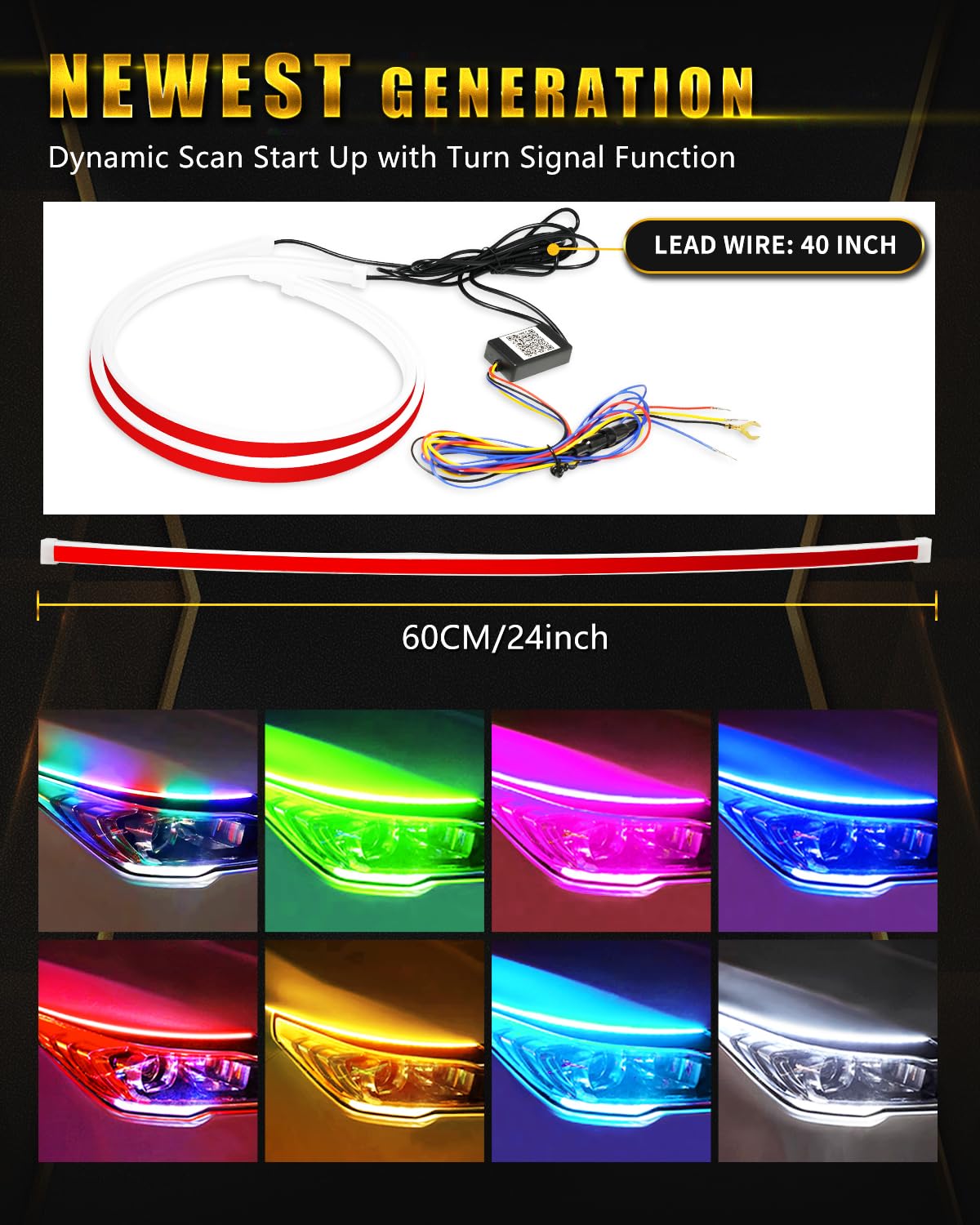 Eve LEDライト Amazon.com: YM E-Bright Sequential Turn Signal Blinkers