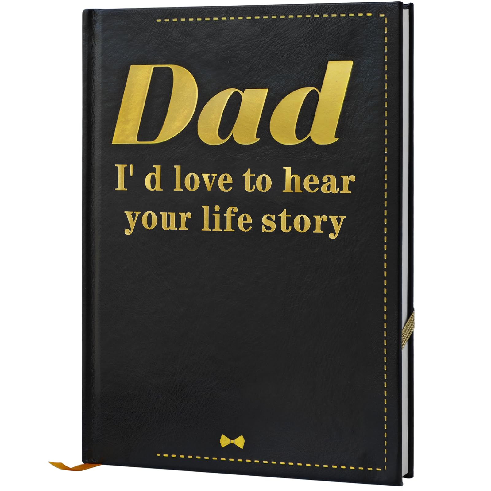 Dad I Want to Know Your Life Story Leather Journal (Hardcover) - Tell Me Your Story Dad Book - A Meaningful Keepsake for Husband to Share His Story -