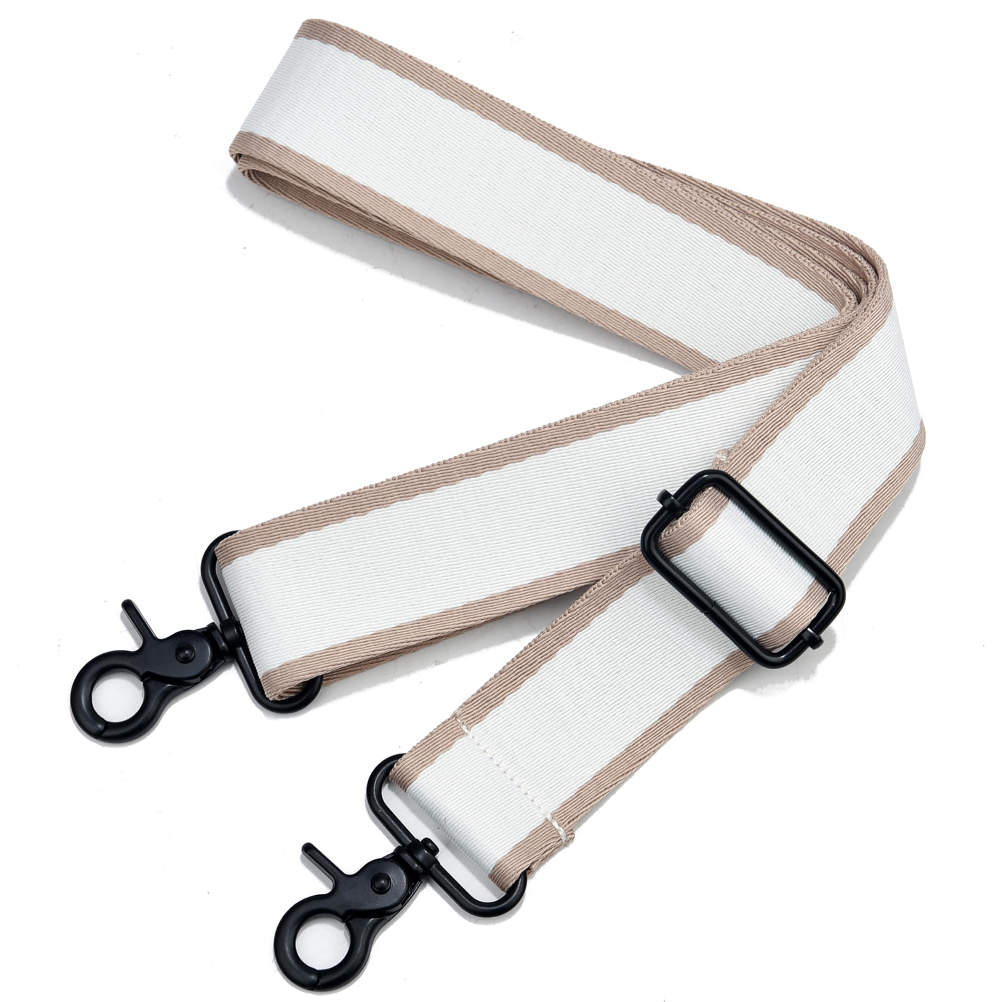 Wide Purse Strap Adjustable Replacement Crossbody Bag Strap Silver Hardware Shoulder Straps