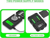 Vista 4 de MAXUS - Báscula de recarga 50g/0.001g con gotero de polvo, báscula de polvo con 3 colores de retroiluminación, báscula de miligramo con modo