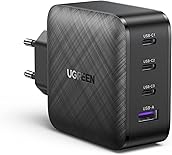 UGREEN USB C Ladegerät 65W USB C Netzteil 4 Ports GaN Charger PD Ladegerät kompatibel mit MacBook Pro/Air, iPhone 15/15 Pro/15 Pro Max/14 Pro/13, iPad Pro, S23 Ultra, S23+, S23 usw