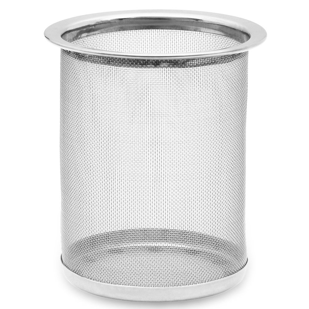 MONZANA® Teekanne mit Siebeinsatz und 4 Gläser 1,2 Liter Hitzebeständig Teesieb Herausnehmbar Glaskanne für losen Tee Edelstahl Deckel Borosilikatglas